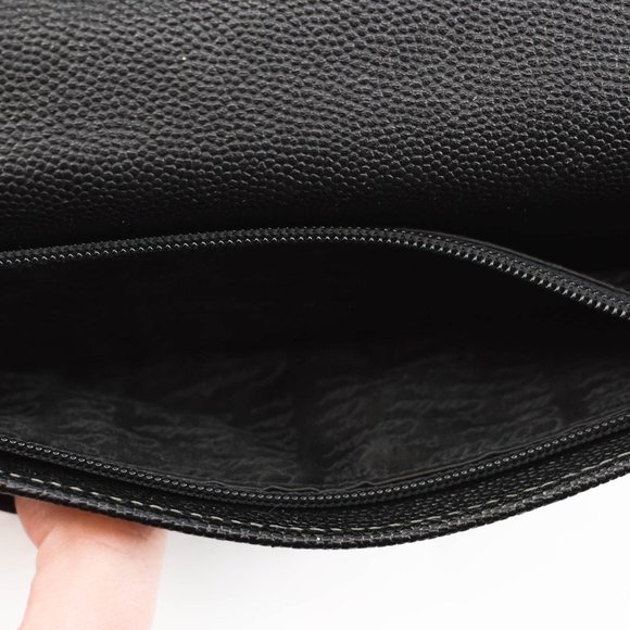 CARTIER "Love": Black, Leather & "Screw" Hardware Logo Long Wallet (pv) - Picture 7 of 9